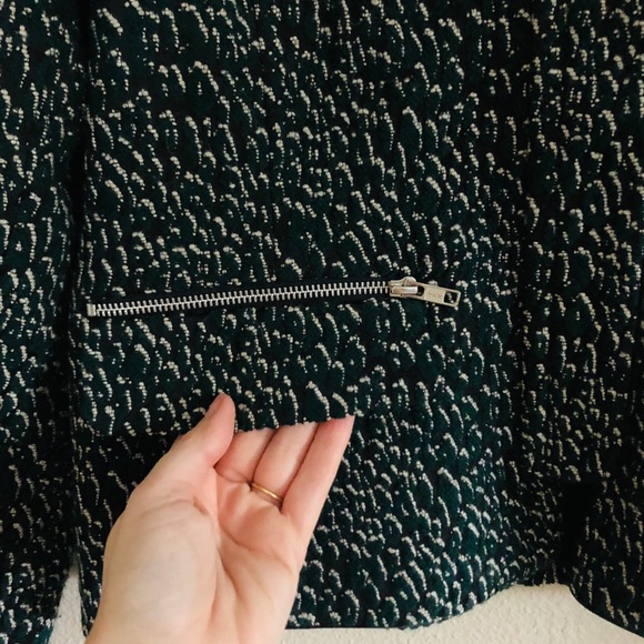 Helene Berman Tweed Zip Front Blazer Jacket - Picture 6 of 8